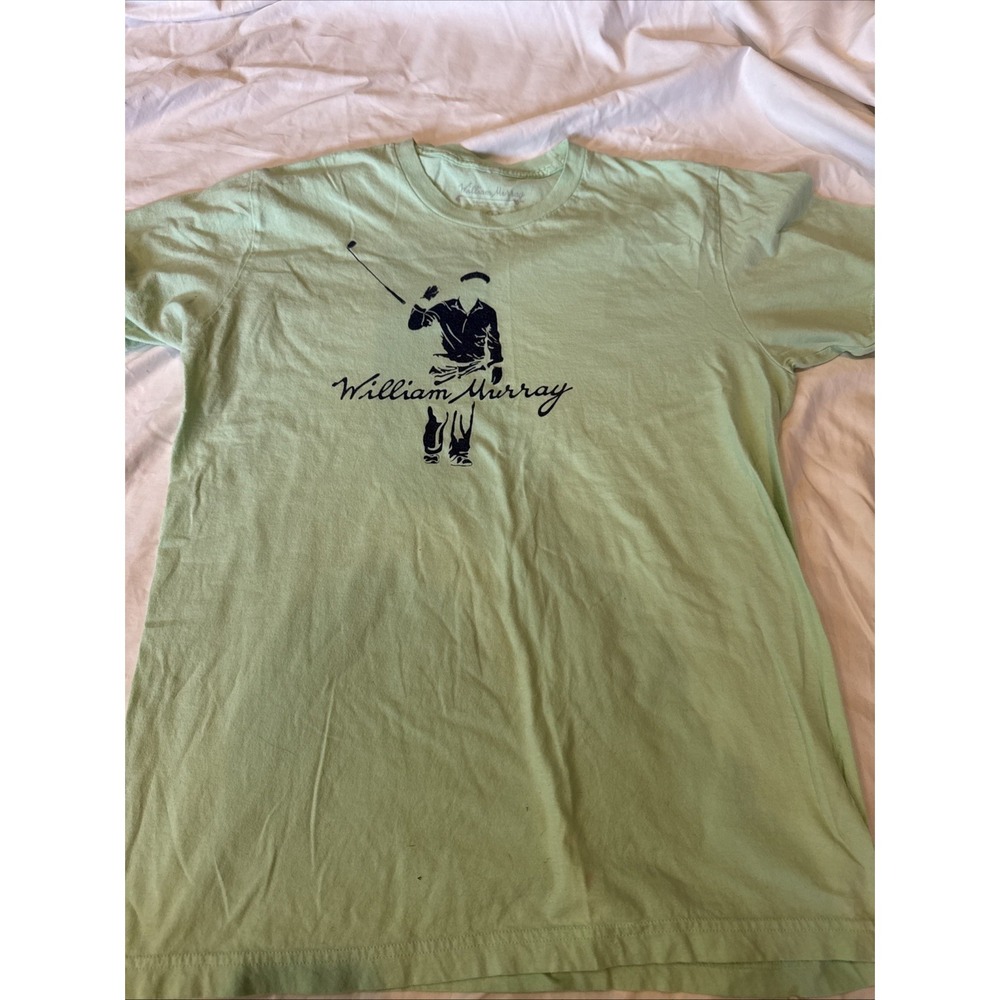 William Murray Golf Shirt Size Large Mint Green Short Sleeve Tshirt